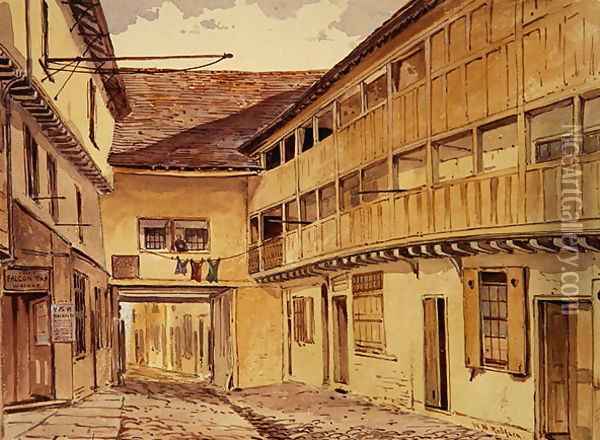 Falcon Yard, 1875 Oil Painting - William Beales Redfern
