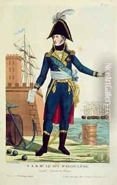 LouisAntoine de Bourbon 1775-1844 Duke of Angouleme Oil Painting - Thomas Naudet