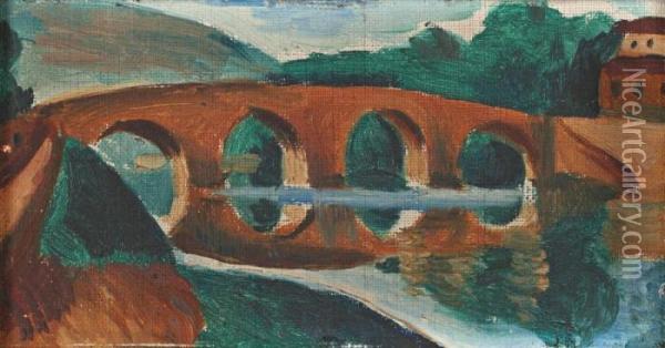 Pont Sur Le Lot Oil Painting - Andre Derain