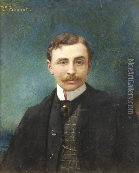 Portrait Of A Gentleman Oil Painting - Bonnat Leon