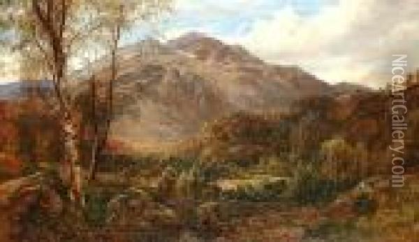The Trossachs. Oil Painting - James Docharty