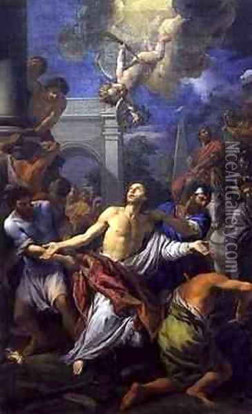 The Martyrdom of St Lawrence Oil Painting - Anton Domenico Gabbiani