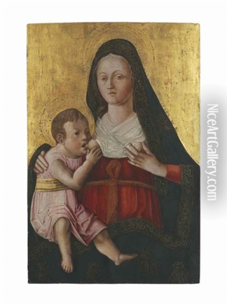 The Madonna Lactans Oil Painting - Pietro Befulco