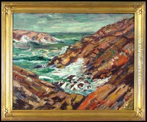 Seascape Oil Painting - Allen Gilbert Cram