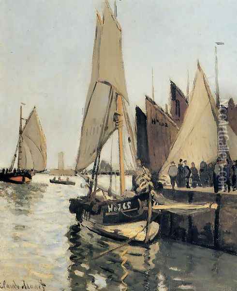 Sailing Boats At Honfleur Oil Painting - Claude Oscar Monet