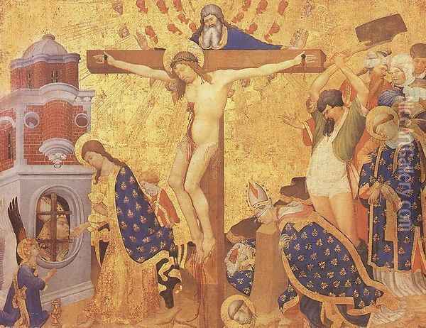 Martyrdom of St Denis 1416 Oil Painting - Henri Bellechose