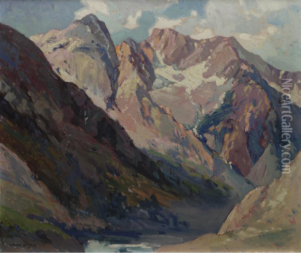 Morning Pine Creek Oil Painting - John Wesley Cotton