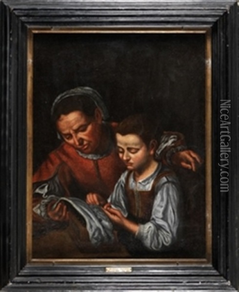 La Educacion De La Virgen Oil Painting - Michael Sweerts