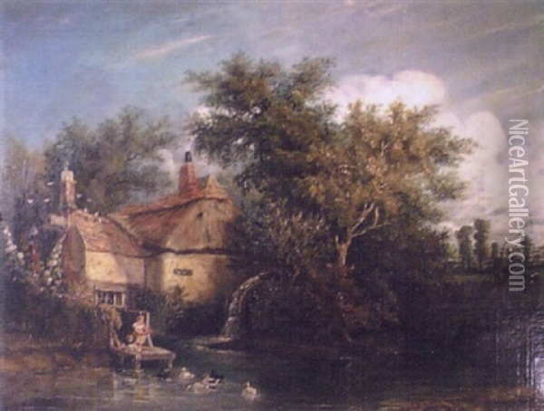 The Mill Oil Painting - Samuel David Colkett