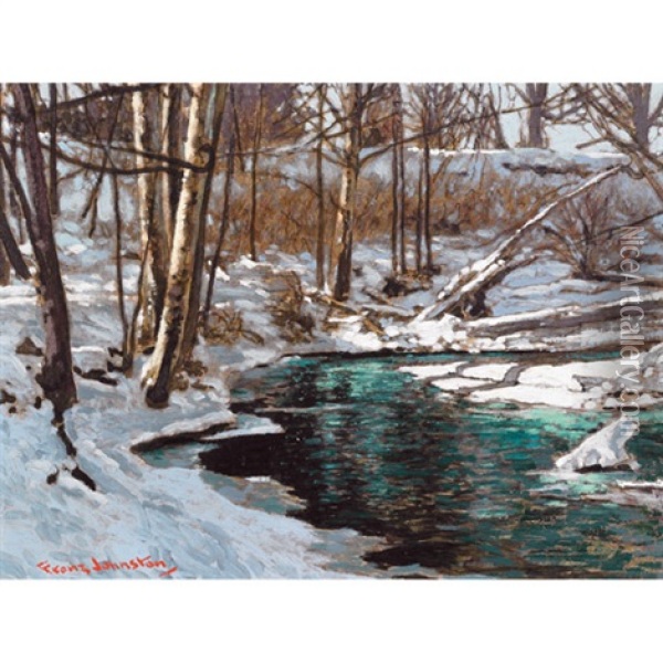 Early Winter Morning Oil Painting - Francis Hans Johnston