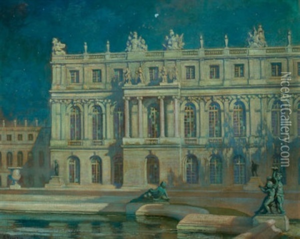 Nocturne, Versailles Oil Painting - Alexander Harrison