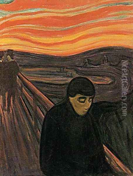 Despair Oil Painting - Edvard Munch