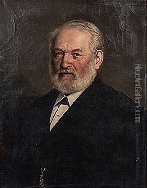 Portrait Of A Man Oil Painting - Friedrich Joseph Adolf Nebel