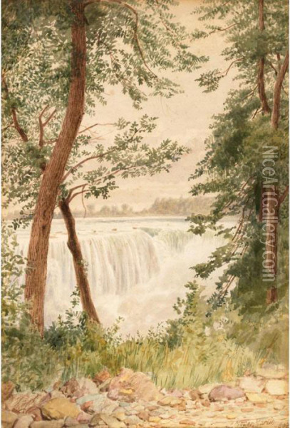 Niagara Falls Oil Painting - Thomas Mower Martin