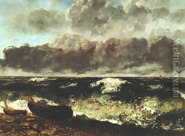 Wave Oil Painting - Gustave Courbet