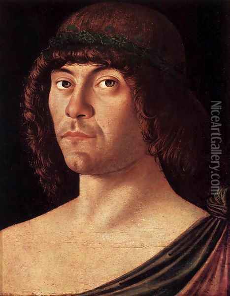 Portrait of a Humanist Oil Painting - Giovanni Bellini