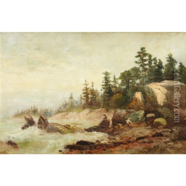 Casco Bay, Maine Oil Painting - William Lee Judson