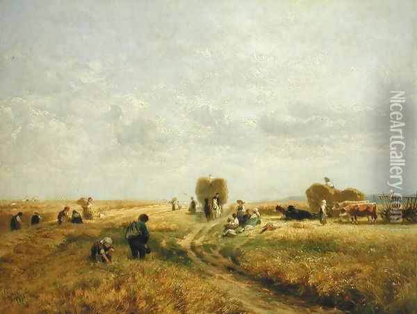 Harvest Time Oil Painting - Albert Kappis