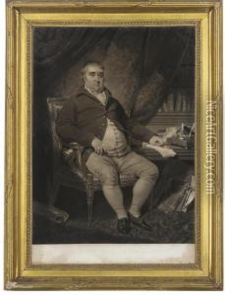 The Honourable Charles James Fox Oil Painting - Samuel William I Reynolds
