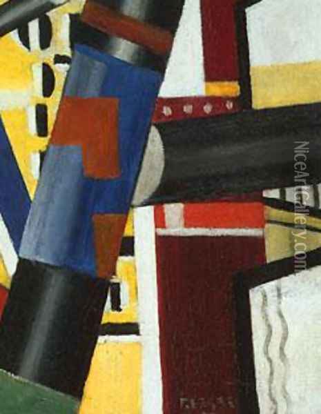 The Railway Crossing Oil Painting - Fernand Leger
