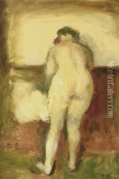 Nogen Kvinde Set Bagfra Oil Painting - Julius Paulsen