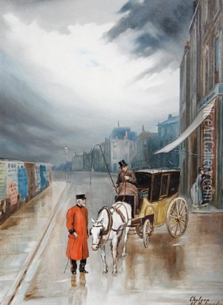 After Rain, Chelsea Oil Painting - Augustus Edwin Mulready