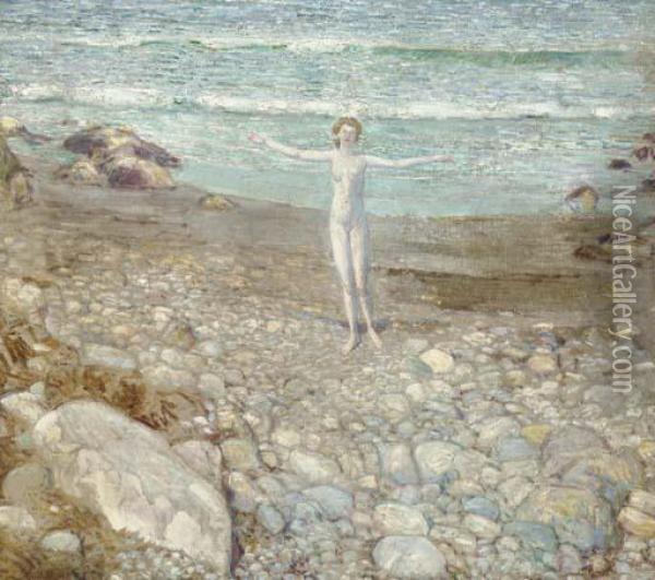 Incoming Tide Oil Painting - Frederick Childe Hassam