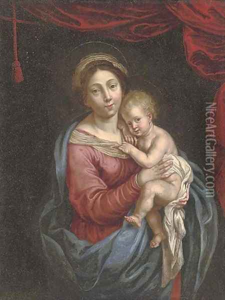 The Virgin and Child Oil Painting - Sir Anthony Van Dyck