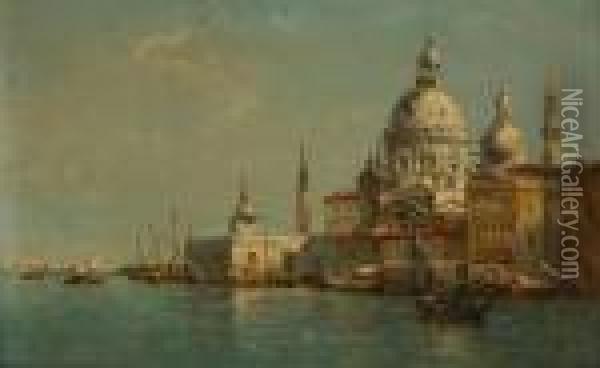 Vue De Venise Oil Painting - Francois Etienne Musin