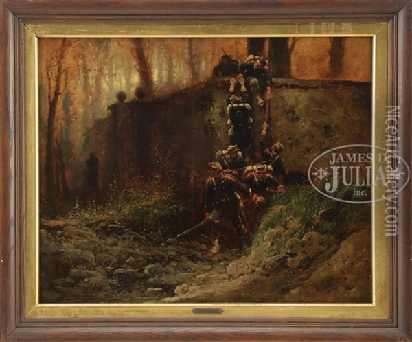 The Advance Unit Oil Painting - Wilfrid Constant Beauquesne