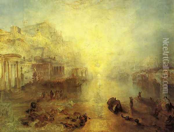 Ancient Italy Ovid Banished From Rome Oil Painting - Joseph Mallord William Turner