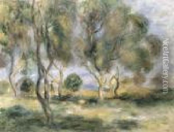 Paysage De Provence Oil Painting - Pierre Auguste Renoir