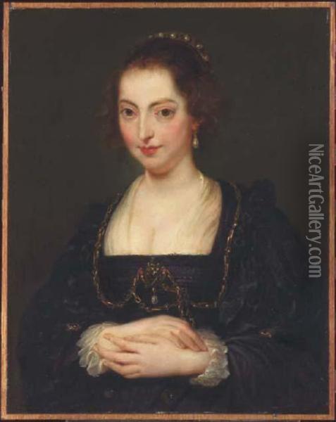 Portrait Presume D'isabella Brant Oil Painting - Pierre Paul De Pommayrac