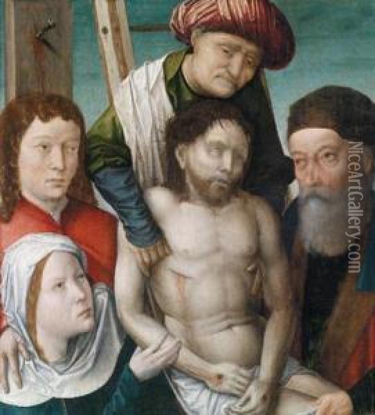La Deposizione Dalla Croce Oil Painting - Gerard David