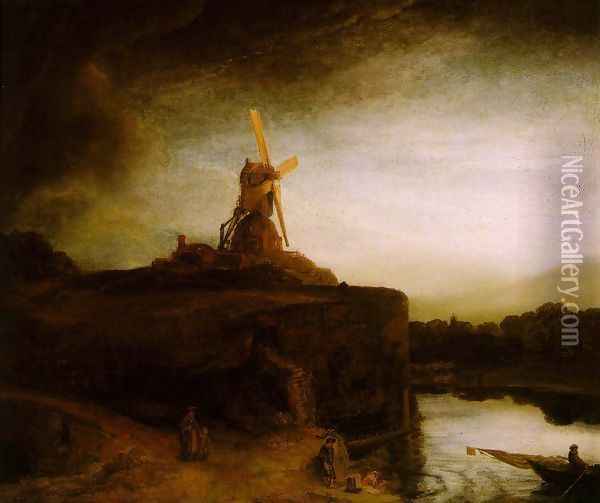 The Mill c. 1650 Oil Painting - Rembrandt Van Rijn