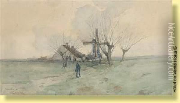 Knokke En 1884 Oil Painting - Hendrick, Henri Cassiers