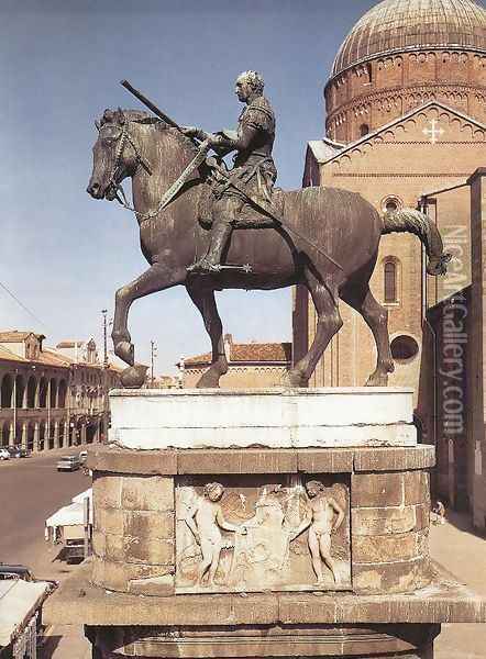 Equestrian Statue of Gattamelata I Oil Painting - Donatello