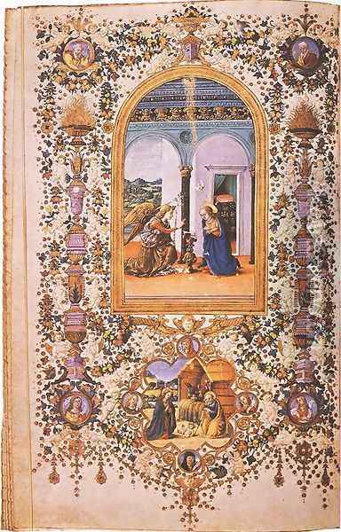 Prayer Book of Lorenzo de' Medici I Oil Painting - Francesco Antonio del Cherico