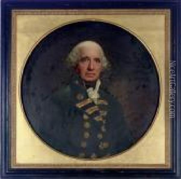Portrait Of Admiral Of The Fleet Oil Painting - John Singleton Copley