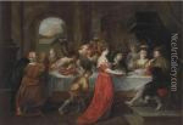 The Feast Of Herod Oil Painting - Peter Paul Rubens