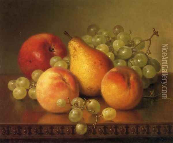 Fruit Still Life Oil Painting - Robert Spear Dunning