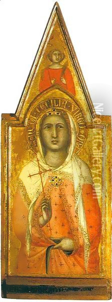 Saint Anne Oil Painting - Pietro Lorenzetti