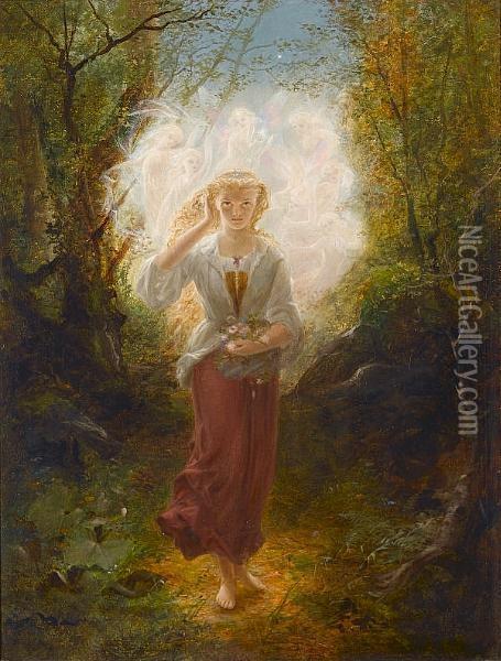 The Fairy Woods Oil Painting - Robert Brydall