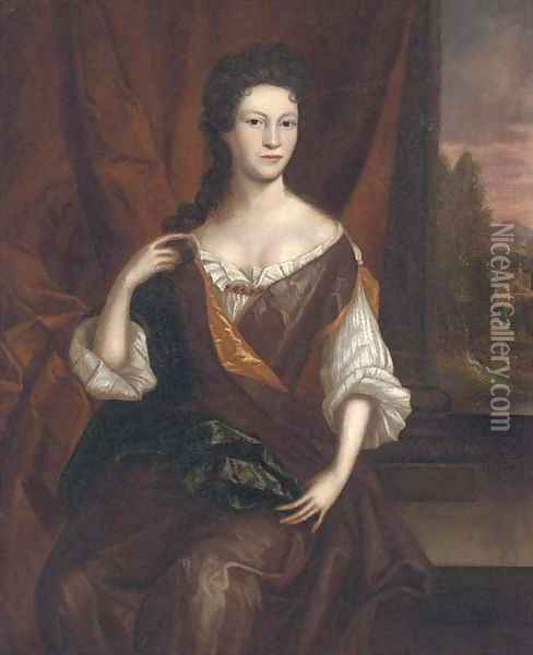 Portrait of Grace Rossendale Oil Painting - English School