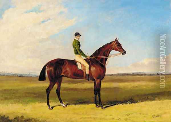 Priam with Sam Day up Oil Painting - English School