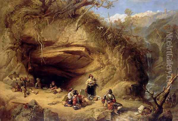 Scene Near Zeldkirch In The Tyrol Oil Painting - William Joseph Shayer