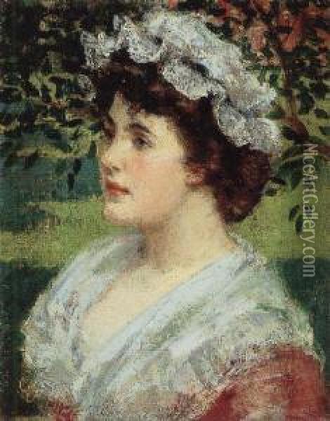 Manon Oil Painting - James Carroll Beckwith