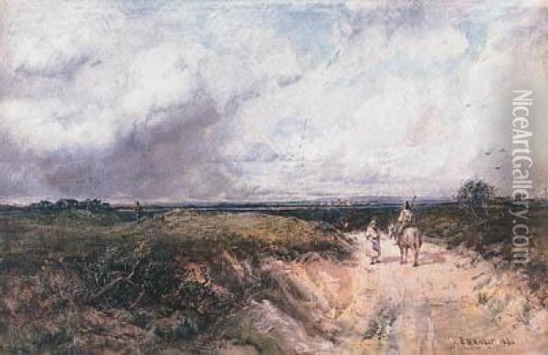 The Coming Storm, Surrey Oil Painting - Robert Buchan Nisbet