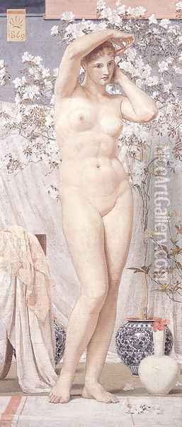 A Venus 1869 Oil Painting - Albert Joseph Moore