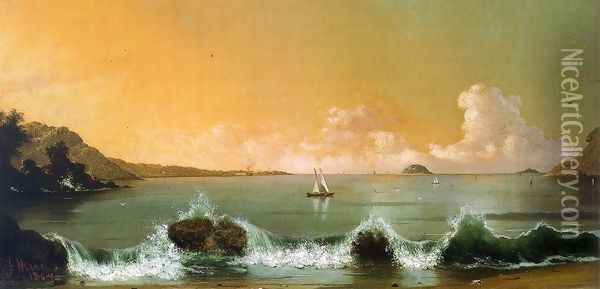 Rio de Janeiro Bay 1864 Oil Painting - Martin Johnson Heade